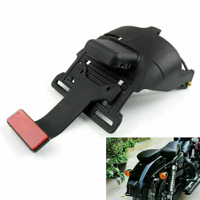 Motorcycle Rear Fender Mount License Plate with Brake Reflector for Sportster XL 883 1200 48 2004-14 Accessories
Motorcycle Rear Fender Mount License Plate with Brake Reflector for Sportster XL 883 1200 48 2004-14 Accessories