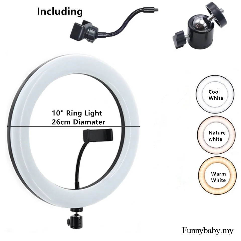 24H Shipping 10" LED Studio Camera Ring Light Lamp With Tripods Selfie Ringlight Make up Makeup Tatoo Vlogger light ring
24H Shipping 10" LED Studio Camera Ring Light Lamp With Tripods Selfie Ringlight Make up Makeup Tatoo Vlogger light ring