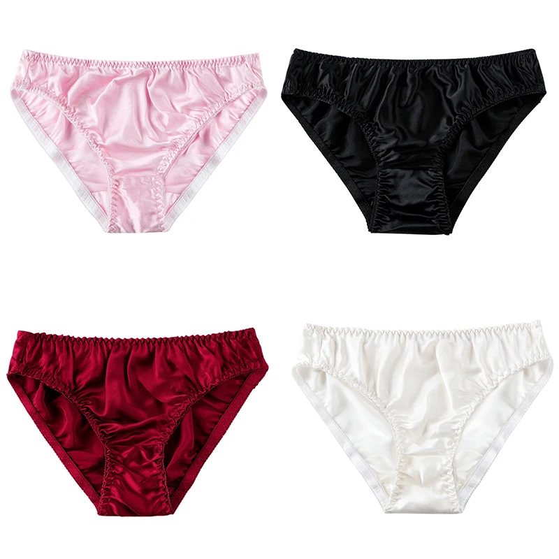 Newest Women Silk-like Satin Panties Bikini Underwear Breathable Solid Color Briefs
Newest Women Silk-like Satin Panties Bikini Underwear Breathable Solid Color Briefs