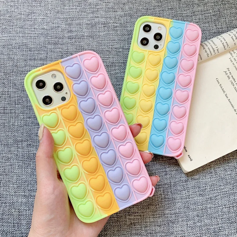 3D Love Heart Reliver Stress Case For iPhone 13 12 Mini 11 Pro Max X Xs Xr 6 6s 8 7 Plus SE 2020 Push Bubble Soft Silicone Cover
3D Love Heart Reliver Stress Case For iPhone 13 12 Mini 11 Pro Max X Xs Xr 6 6s 8 7 Plus SE 2020 Push Bubble Soft Silicone Cover