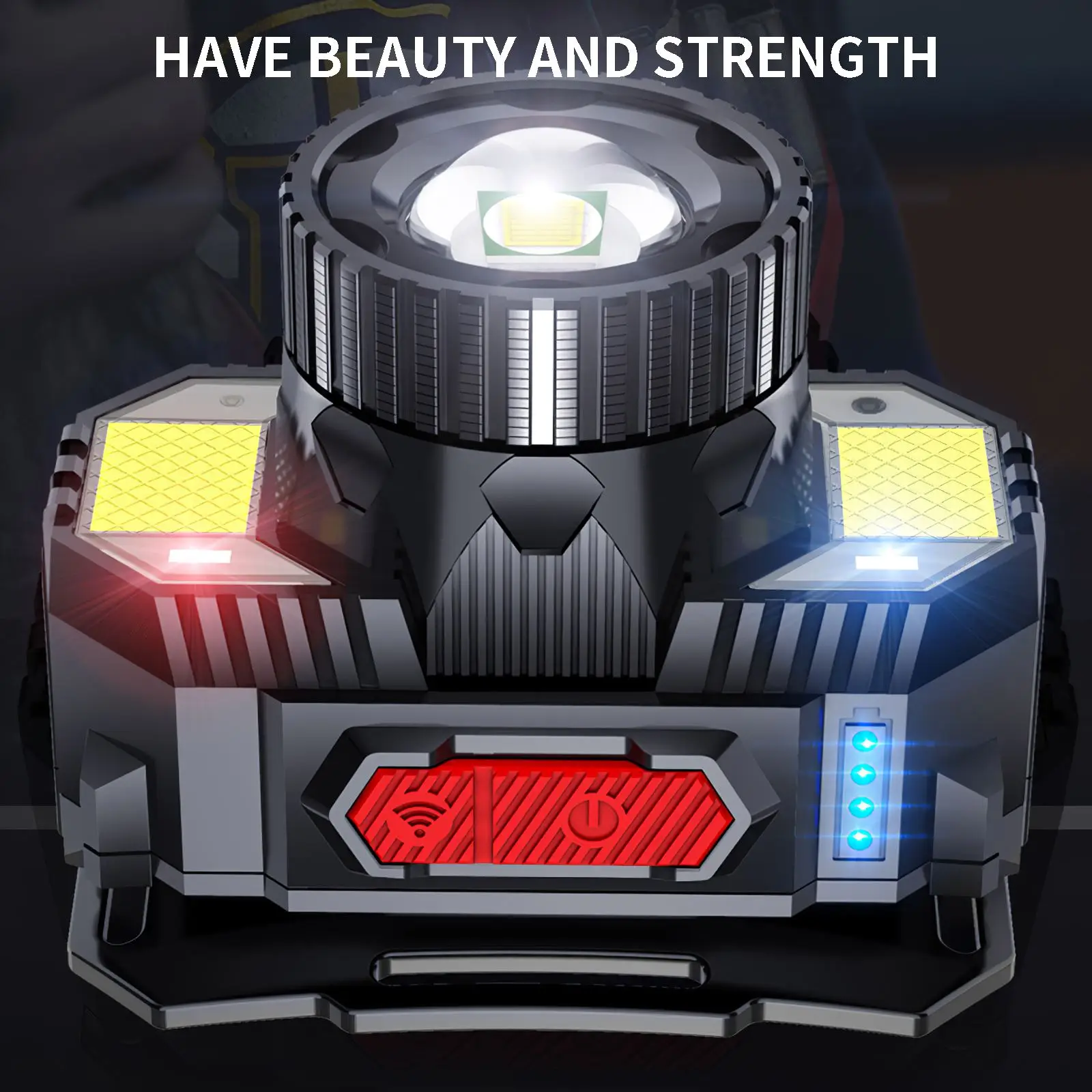 USB Rechargeable Zoom Sensor Headlight Outdoor Adventure Camping Flashlight Wearable with High-power Wick for Field Lighting
USB Rechargeable Zoom Sensor Headlight Outdoor Adventure Camping Flashlight Wearable with High-power Wick for Field Lighting