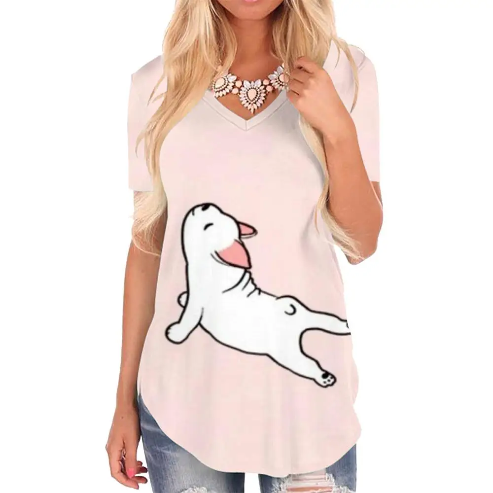 Giyu Animal T-shirt women Dog Tshirts Printed Lovely V-neck Tshirt Harajuku Funny T shirts Womens Clothing Summer Cool Plus Size
Giyu Animal T-shirt women Dog Tshirts Printed Lovely V-neck Tshirt Harajuku Funny T shirts Womens Clothing Summer Cool Plus Size