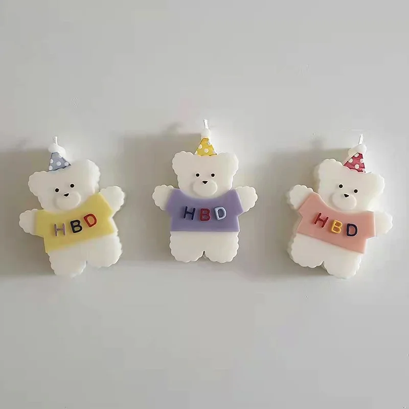 Birthday Candle Bear Candle Silicone Mold for Handmade Desktop Decoration Gypsum Epoxy Resin Aromatherapy Candle Silicone Mould
Birthday Candle Bear Candle Silicone Mold for Handmade Desktop Decoration Gypsum Epoxy Resin Aromatherapy Candle Silicone Mould
