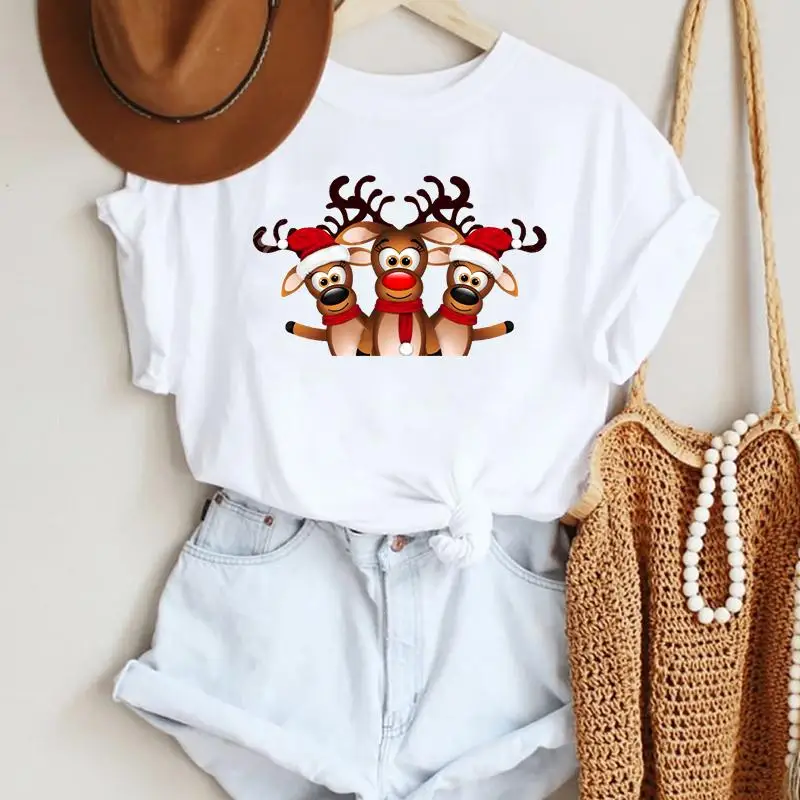 Women Fashion Deer Animal Cute 2022 Merry Christmas Print Tshirts Clothes Graphic Female Top T Shirt Ladies Tee T-Shirt
Women Fashion Deer Animal Cute 2022 Merry Christmas Print Tshirts Clothes Graphic Female Top T Shirt Ladies Tee T-Shirt