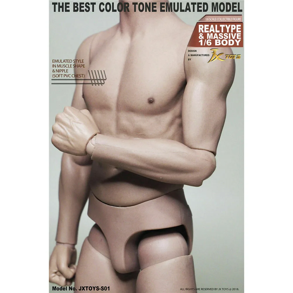 1/6th Scale JXtoys JX-01 Male Asian Strong Muscle Body Narrow Shoulder Accessories 12'' Male Soldier Body Model Toys Collection
1/6th Scale JXtoys JX-01 Male Asian Strong Muscle Body Narrow Shoulder Accessories 12'' Male Soldier Body Model Toys Collection