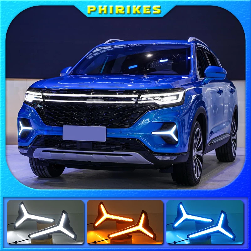 Для Roewe RX5 MAX 2019 светодиодсветодиодный дневные ходовые огни DRL Противотуманные фары с желтым указателем поворота
Для Roewe RX5 MAX 2019 светодиодсветодиодный дневные ходовые огни DRL Противотуманные фары с желтым указателем поворота