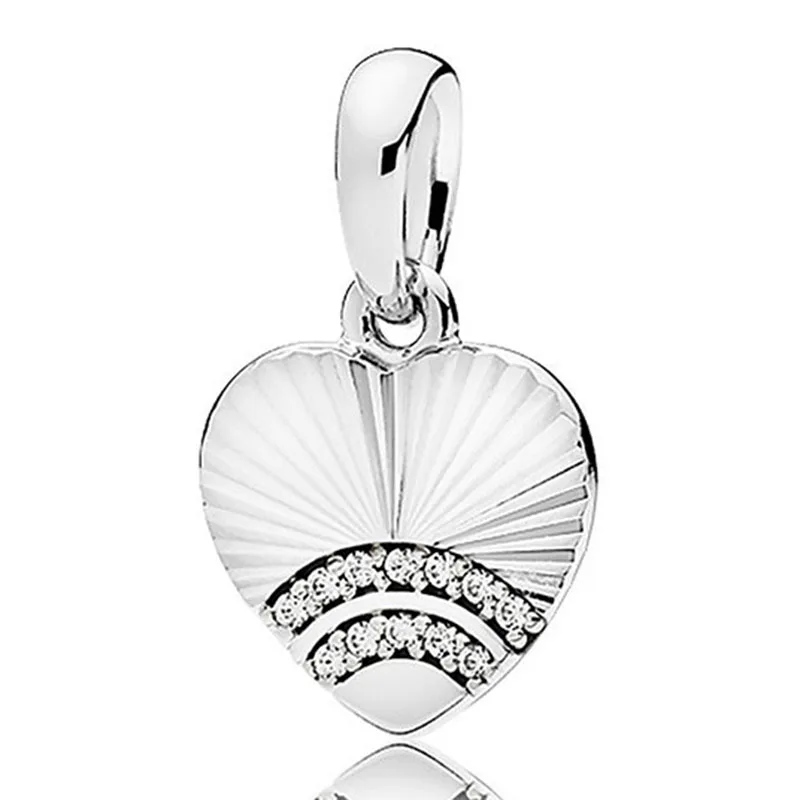 100% 925 Sterling Silver Charm New Heart Shape With Crystal Cz Pendant Fit Pandora Women Bracelet & Necklace Diy Jewelry
100% 925 Sterling Silver Charm New Heart Shape With Crystal Cz Pendant Fit Pandora Women Bracelet & Necklace Diy Jewelry