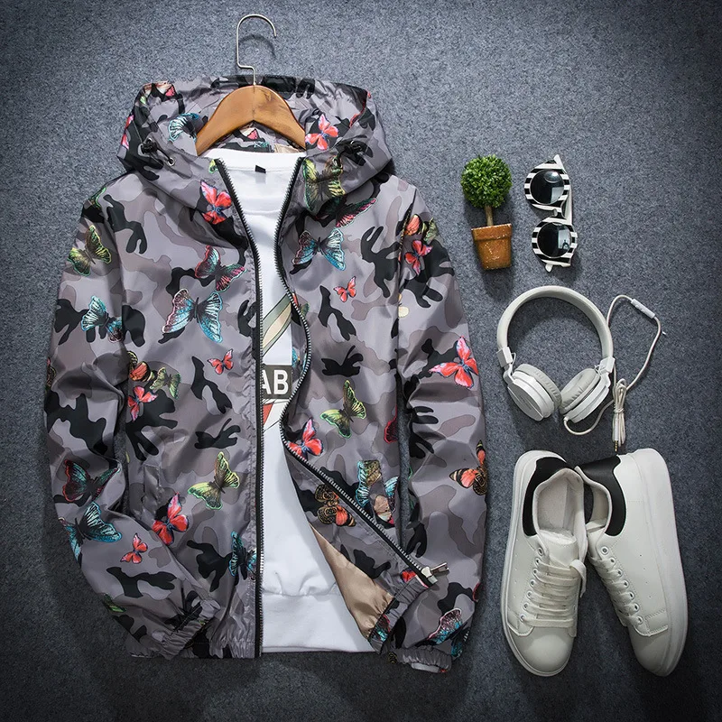 Women's Zipper Windbreaker Camouflage Print Coats Jacket Female Butterfly 2020 Spring Autumn Long Sleeve Hooded Lady Coat Tops
Women's Zipper Windbreaker Camouflage Print Coats Jacket Female Butterfly 2020 Spring Autumn Long Sleeve Hooded Lady Coat Tops