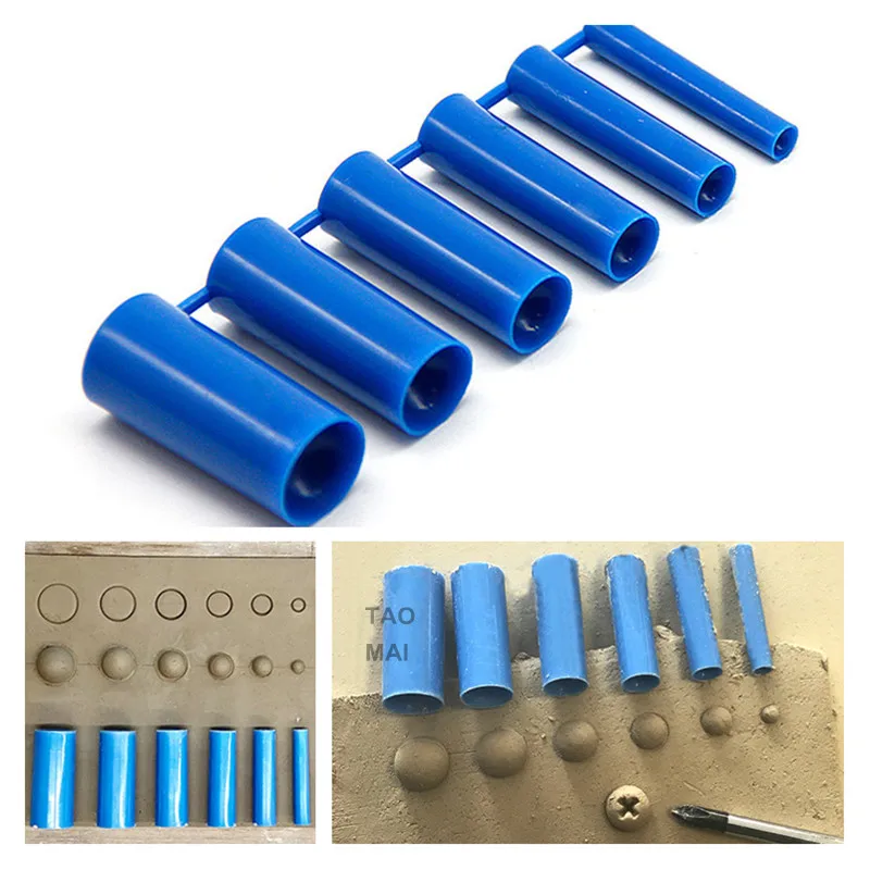 Pottery Tools Semicircle Printing Mold 6pcs/set of Protruding Mud Dot Decorative Semicircle Ball Texture Modeling
Pottery Tools Semicircle Printing Mold 6pcs/set of Protruding Mud Dot Decorative Semicircle Ball Texture Modeling