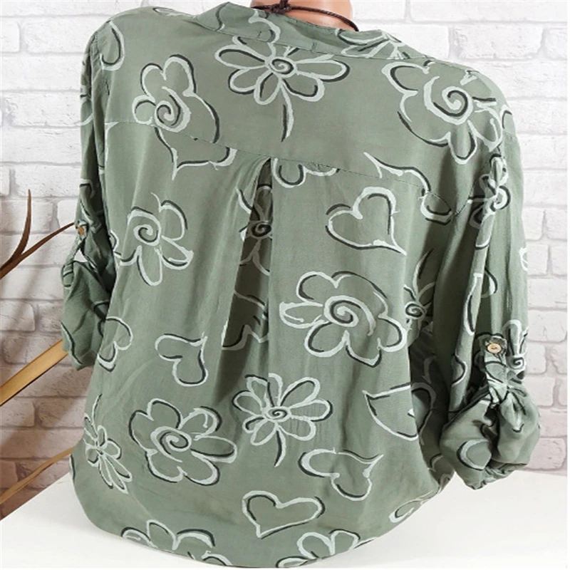 2XL Plus Large Size Women's Blouses Summer Tops New Leisure Blouse White Loose Floral Print V Neck Long Sleeve Shirts Blusas
2XL Plus Large Size Women's Blouses Summer Tops New Leisure Blouse White Loose Floral Print V Neck Long Sleeve Shirts Blusas