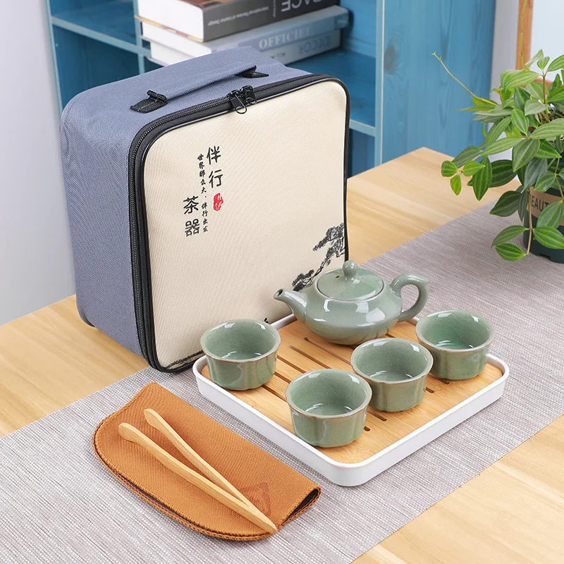 Portable Travel Tea Set Portable Storage Bag Mini Custom Teapot Tea Cup Simple Chinese Style Tetera Turca Home Decoration BE50TT
Portable Travel Tea Set Portable Storage Bag Mini Custom Teapot Tea Cup Simple Chinese Style Tetera Turca Home Decoration BE50TT