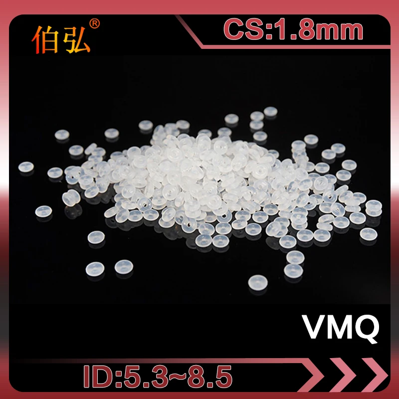 White Silicon Ring 10PCS/lot Silicone/VMQ O-Ring CS1.8mm ID5.3/5.6/6/6.3/6.7/7.1/7.5/8/8.5mm Rubber O ring Seal Gaskets Washer
White Silicon Ring 10PCS/lot Silicone/VMQ O-Ring CS1.8mm ID5.3/5.6/6/6.3/6.7/7.1/7.5/8/8.5mm Rubber O ring Seal Gaskets Washer