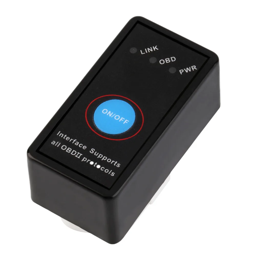 ELM327 Mini Bluetooth Power Switch V2.1/V1.5 On/Off Button Car Scanner OBD2 Car Diagnostic Tool Multi-Languages OBDII Protocols
ELM327 Mini Bluetooth Power Switch V2.1/V1.5 On/Off Button Car Scanner OBD2 Car Diagnostic Tool Multi-Languages OBDII Protocols