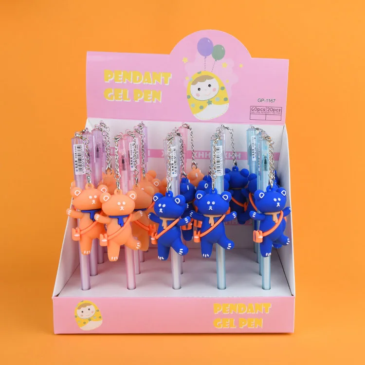 20 pcs/lot Kawaii Bear Pendant Gel Pen Cute 0.5mm black ink Signature pens School Writing Supplies Stationery gift
20 pcs/lot Kawaii Bear Pendant Gel Pen Cute 0.5mm black ink Signature pens School Writing Supplies Stationery gift