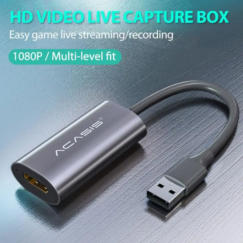 

60 FPS Карта видеозахвата USB 2,0 1080p Карта для захвата игр коробка для записи в реальном времени для прямой трансляции PS4 DVD HD Запись