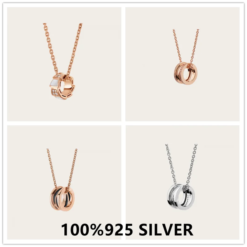 bv S925 Sterling Silver Elastic Spring Pendant Fashion Necklace Men and Women Light Luxury Personality Banquet High-end Jewelry
bv S925 Sterling Silver Elastic Spring Pendant Fashion Necklace Men and Women Light Luxury Personality Banquet High-end Jewelry