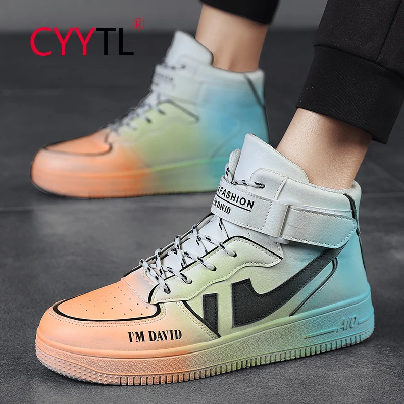 CYYTL High Top Boys Street Sneakers Platform Graffiti Board Colorful Shoes Sports Outdoor Men's Casual Leather Students Tenis
CYYTL High Top Boys Street Sneakers Platform Graffiti Board Colorful Shoes Sports Outdoor Men's Casual Leather Students Tenis