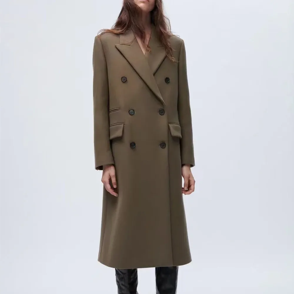 Women Brown Coat 2021 Autumn Fashion Loose Long Coat Jacket Woman Vintage Double Breasted Overcoat Female Outerwear Chic Top
Women Brown Coat 2021 Autumn Fashion Loose Long Coat Jacket Woman Vintage Double Breasted Overcoat Female Outerwear Chic Top