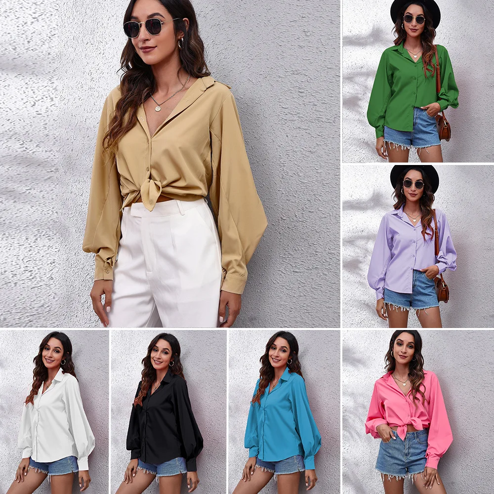 women tops Spring Women New Fashion Blouses Solid Female Clothes Loose Shirt Long Sleeve Blouse Simple OL Feminine Blusa
women tops Spring Women New Fashion Blouses Solid Female Clothes Loose Shirt Long Sleeve Blouse Simple OL Feminine Blusa