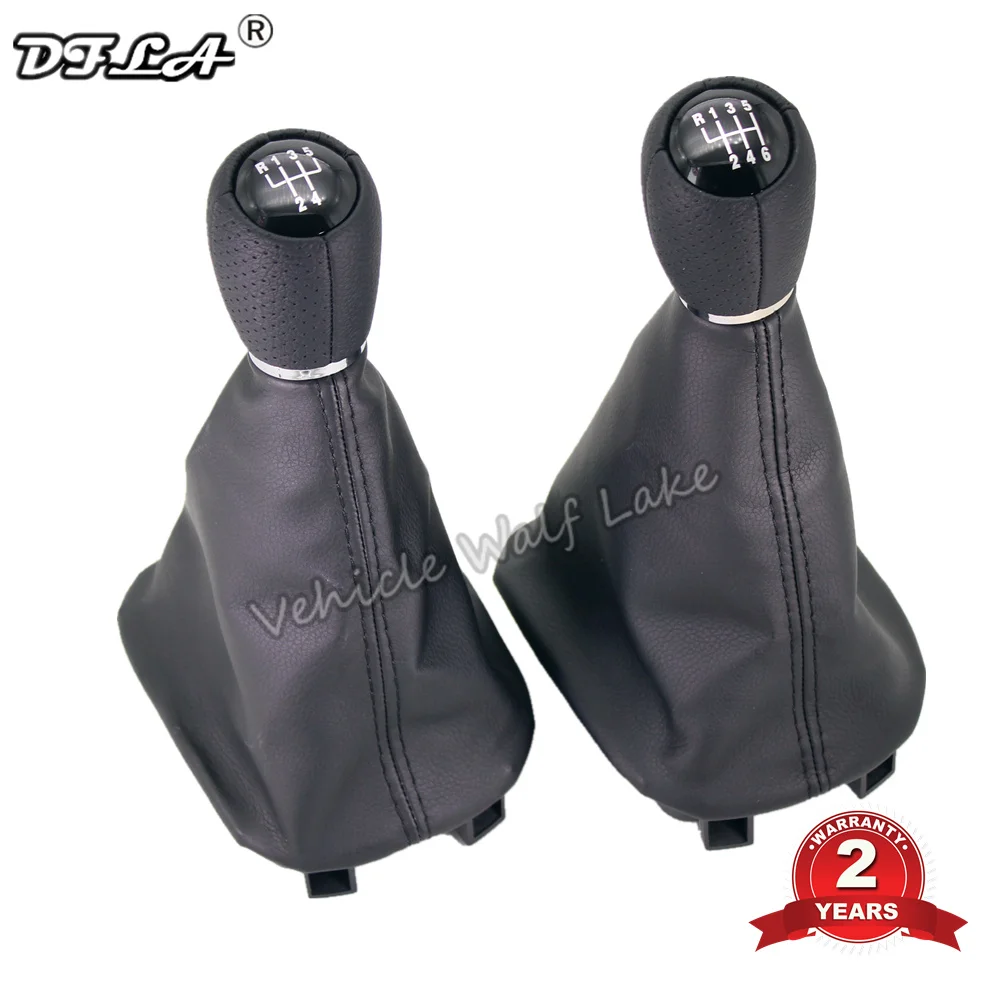 Ручка переключения передач для Seat Leon 1M1 2002 2003 2004 2005 2006 5 / 6 скоростей с кожаным
