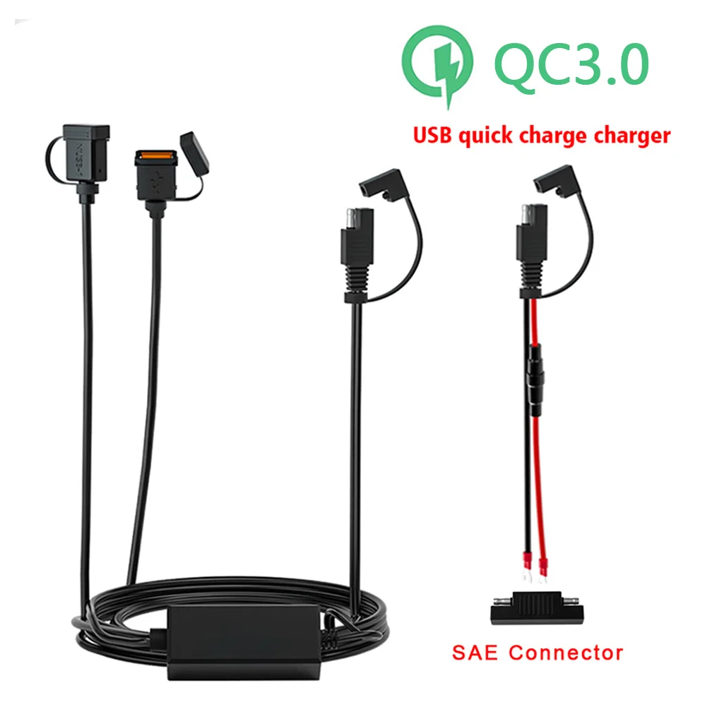 Водонепроницаемое мотоциклетное быстрое зарядное устройство 18 Вт с одним USB разъемом, зарядное устройство SAE на USB 12-24 В QC3.0, быстрая зарядка 3...
Водонепроницаемое мотоциклетное быстрое зарядное устройство 18 Вт с одним USB разъемом, зарядное устройство SAE на USB 12-24 В QC3.0, быстрая зарядка 3...