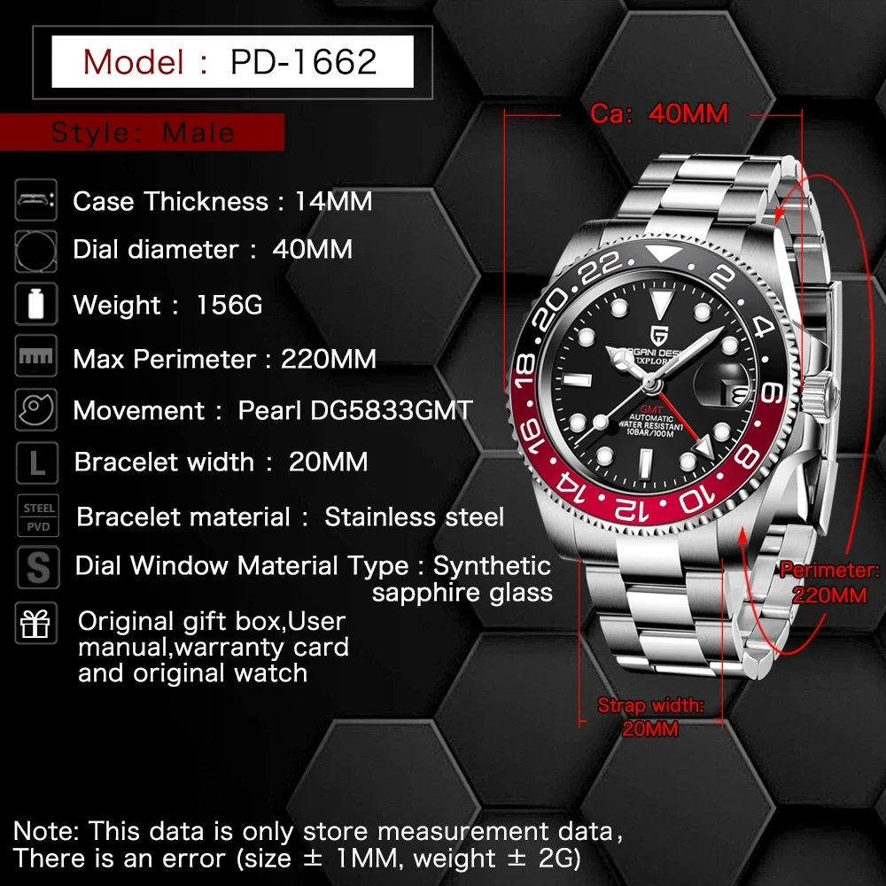 2021 PAGANI Design Men Automatic Mechanical Luxury Watch Sapphire Stainless Steel Waterproof Sport Wristwatch Relogio Masculino
2021 PAGANI Design Men Automatic Mechanical Luxury Watch Sapphire Stainless Steel Waterproof Sport Wristwatch Relogio Masculino