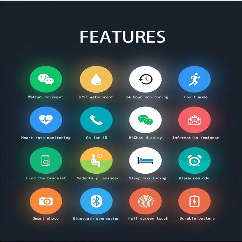 Men's Smart Watch Fashion New Arrived Touch Color Screen Dynamic Heart Rate Blood Pressure Pedometer Bluetooth Sports Watches
Men's Smart Watch Fashion New Arrived Touch Color Screen Dynamic Heart Rate Blood Pressure Pedometer Bluetooth Sports Watches