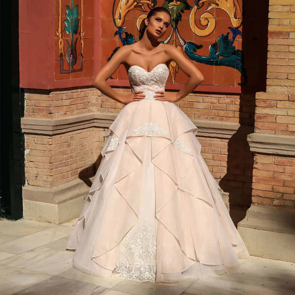 Charming White A-Line Sleeveless Backless Wedding Dresses High Quality Strapless Jersey Floor-Length Robes Princess 2021 Summer
Charming White A-Line Sleeveless Backless Wedding Dresses High Quality Strapless Jersey Floor-Length Robes Princess 2021 Summer