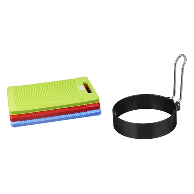 Plastic Rectangle Washboard Wash Clothes Board 50Cm Long & Round Egg Pancake Maker Mold,Non Stick Circle Shaper Mold
Plastic Rectangle Washboard Wash Clothes Board 50Cm Long & Round Egg Pancake Maker Mold,Non Stick Circle Shaper Mold