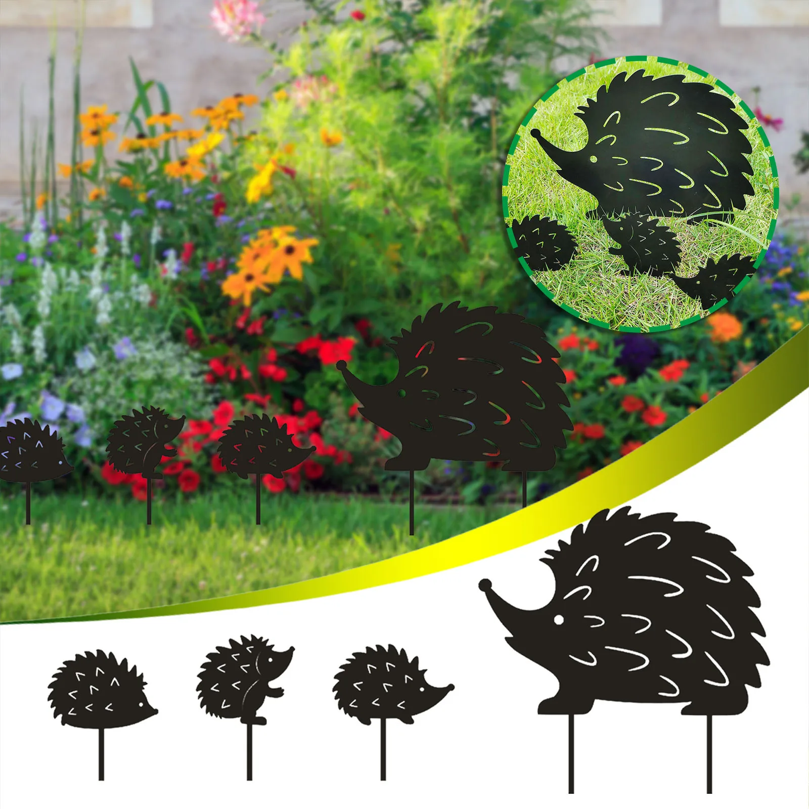 Забавные животные, искусство железа, четыре маленьких ежика, подключаемые украшения для сада, декоративные украшения для сада 
Забавные животные, искусство железа, четыре маленьких ежика, подключаемые украшения для сада, декоративные украшения для сада