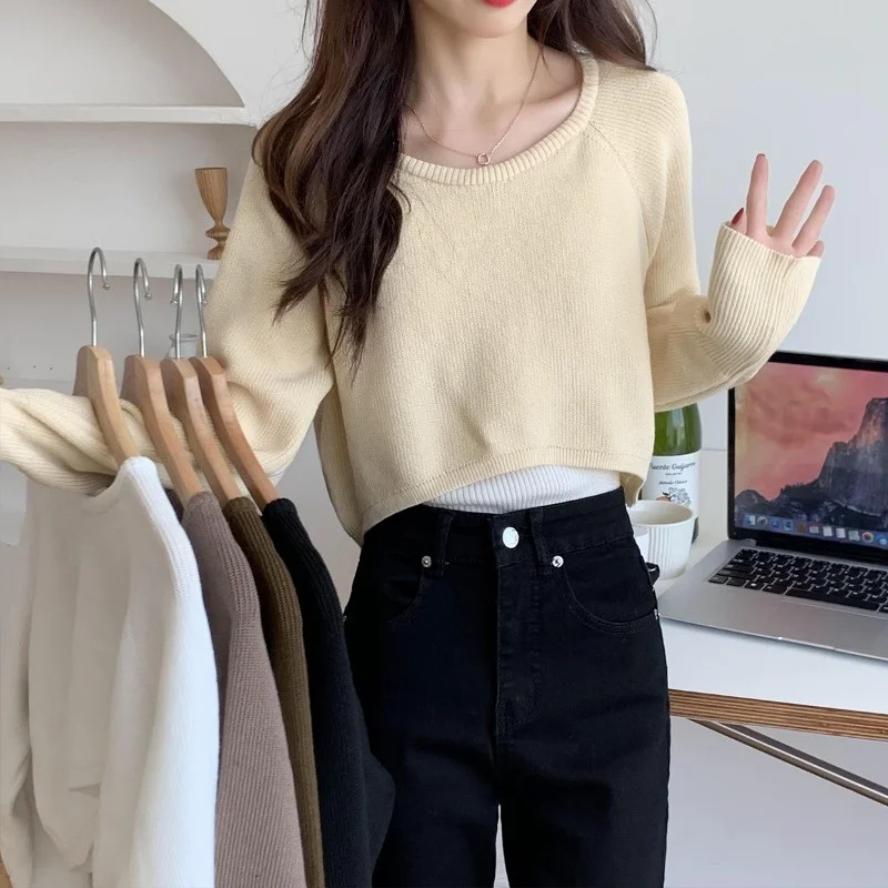Design Sense Niche Sweater Spring and Autumn Women's Top 2021 New Short Loose Outer Long Sleeved Blouse
Design Sense Niche Sweater Spring and Autumn Women's Top 2021 New Short Loose Outer Long Sleeved Blouse