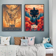 Classic Movie Giant Robot Picture Retro Art Home Decor Quality Canvas Painting Poster Bar Cafe Bedroom Living Sofa Wall Decor