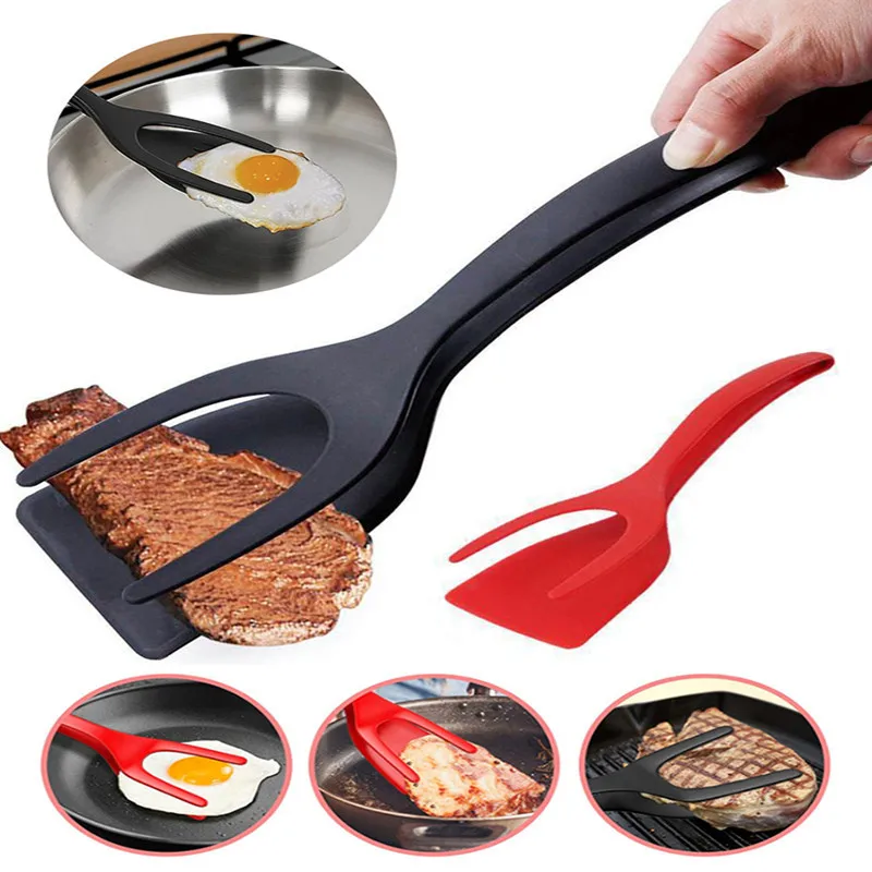 2 In 1 Grip Flip Tongs Egg Spatula Tongs Clamp Pancake Fried Egg French Toast Omelet Overturned Turner Kitchen Accessories
2 In 1 Grip Flip Tongs Egg Spatula Tongs Clamp Pancake Fried Egg French Toast Omelet Overturned Turner Kitchen Accessories