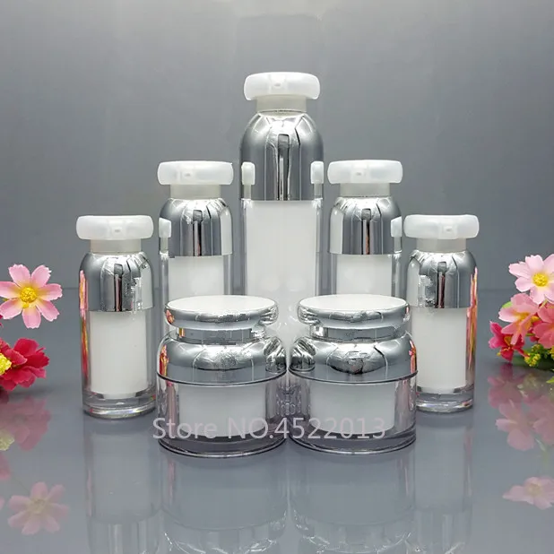 10pcs 15ml30ml50ml Empty Airless White Elegant Lotion Pump Bottle, Vacuum Emulsion Bottle, 30g50g Acrylic Cosmetic Cream Package
10pcs 15ml30ml50ml Empty Airless White Elegant Lotion Pump Bottle, Vacuum Emulsion Bottle, 30g50g Acrylic Cosmetic Cream Package