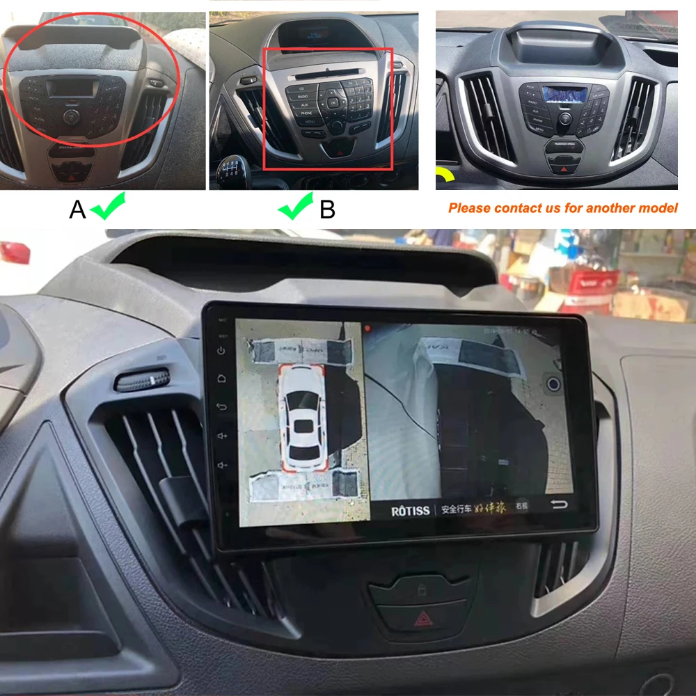 Автомобильный радиоприемник 128 Гб ПЗУ для Ford Transit Custom 2014 Супер тонкий сенсорный