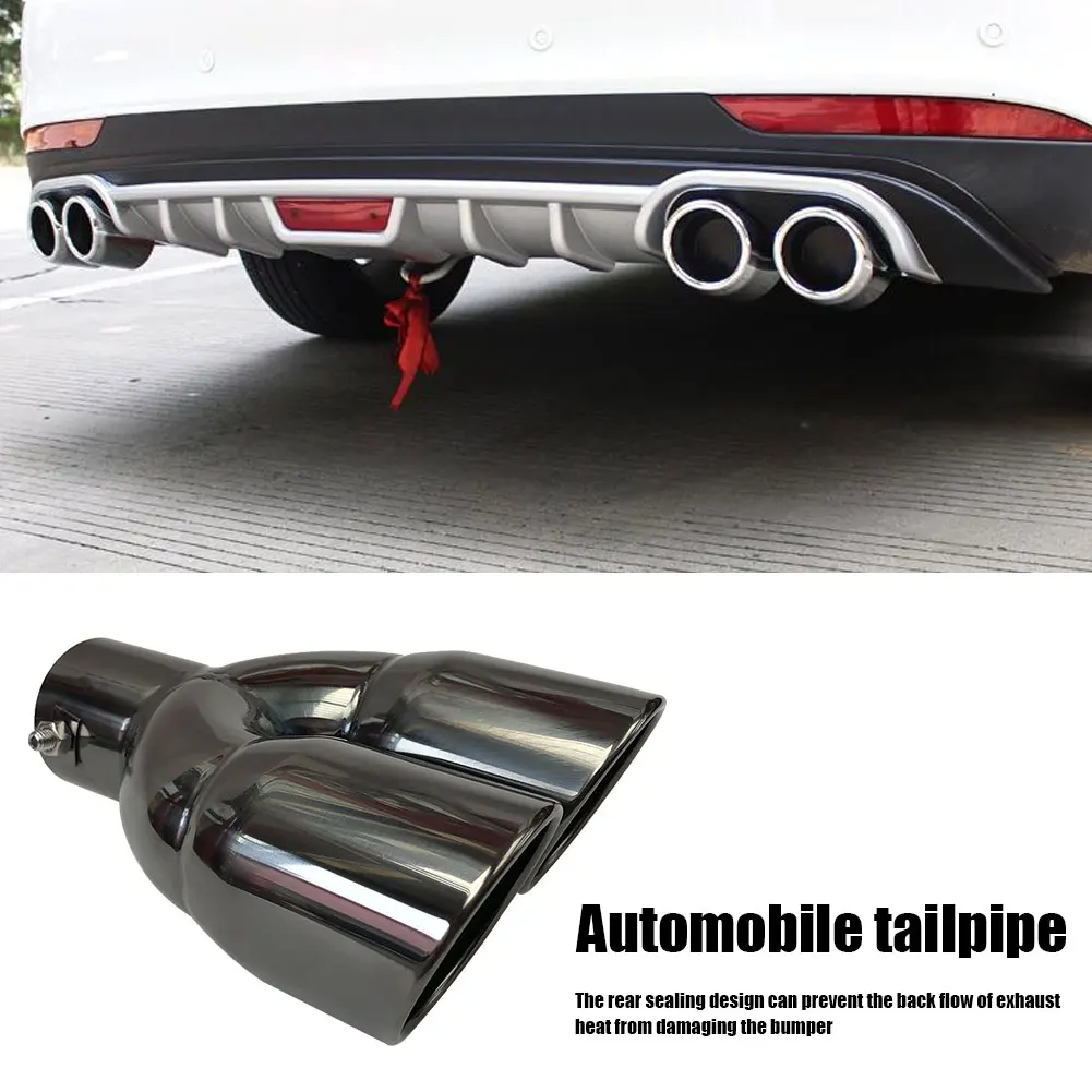 Car Dual Exhaust Tip Bolt-on Slant Cut Rolled Edge Stainless Steel Exhaust Tailpipe Muffler Tip Black Titanium Auto Supplies
Car Dual Exhaust Tip Bolt-on Slant Cut Rolled Edge Stainless Steel Exhaust Tailpipe Muffler Tip Black Titanium Auto Supplies