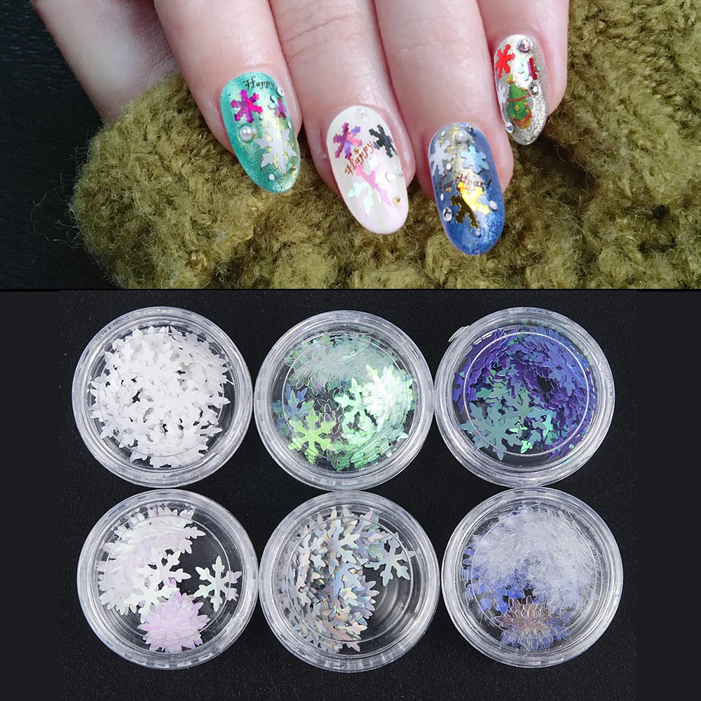 6 Boxes Xmas Holiday Hollow Ultrathin Holographic Snowflake DIY 3D Nail Art Decoration Nail Design Glitter Sequins Flakes
6 Boxes Xmas Holiday Hollow Ultrathin Holographic Snowflake DIY 3D Nail Art Decoration Nail Design Glitter Sequins Flakes