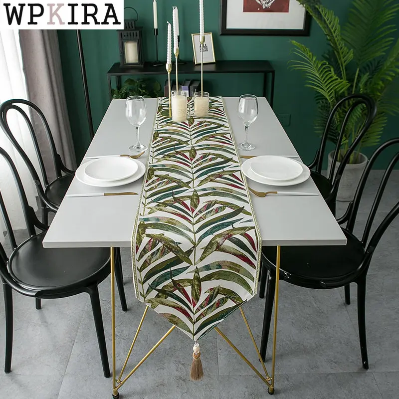 Colored Leaf Chenille Big Tassel Household Tablecloth Polyester Tablecover Table Runner Bed Flag 265#D
Colored Leaf Chenille Big Tassel Household Tablecloth Polyester Tablecover Table Runner Bed Flag 265#D