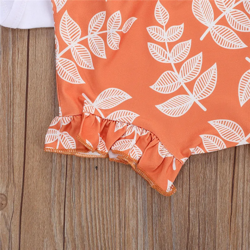 2020 Infant Baby Girl Clothing 0-18M Cute Letter Short Sleeve Romper Tops+High Waist Leaf Ruffles Shorts Pants 3Pcs Outfits Set
2020 Infant Baby Girl Clothing 0-18M Cute Letter Short Sleeve Romper Tops+High Waist Leaf Ruffles Shorts Pants 3Pcs Outfits Set