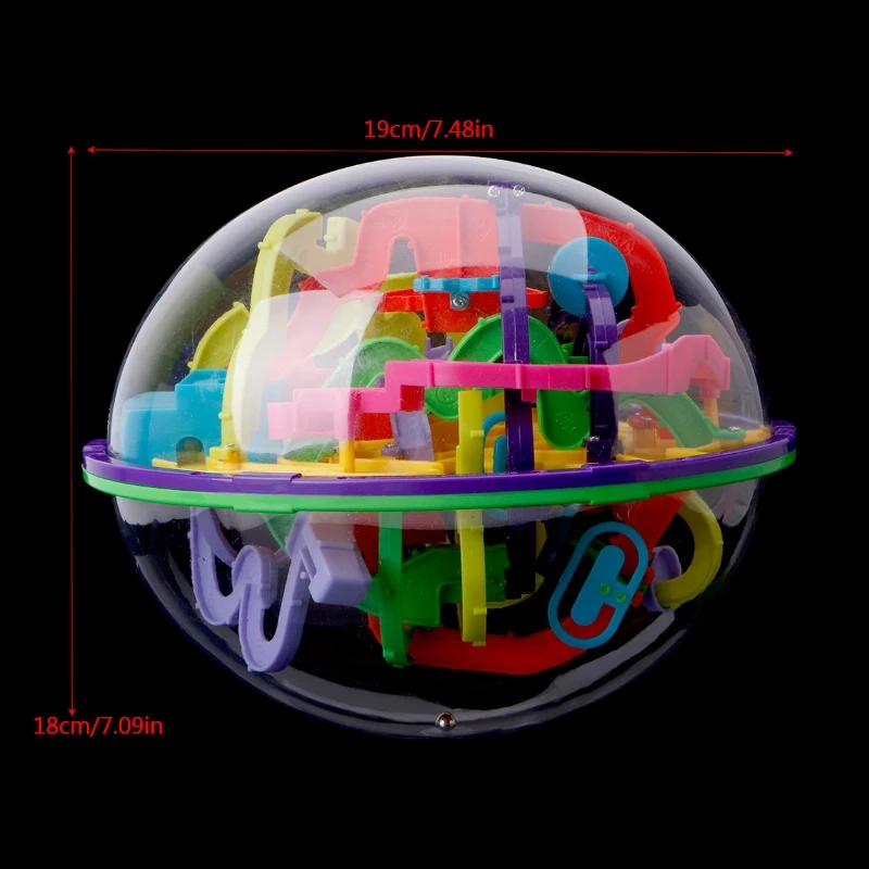 299 Barriers 3D Magic Intellect Ball Balance Maze Game Puzzle Globe Toy Kid Gift
299 Barriers 3D Magic Intellect Ball Balance Maze Game Puzzle Globe Toy Kid Gift