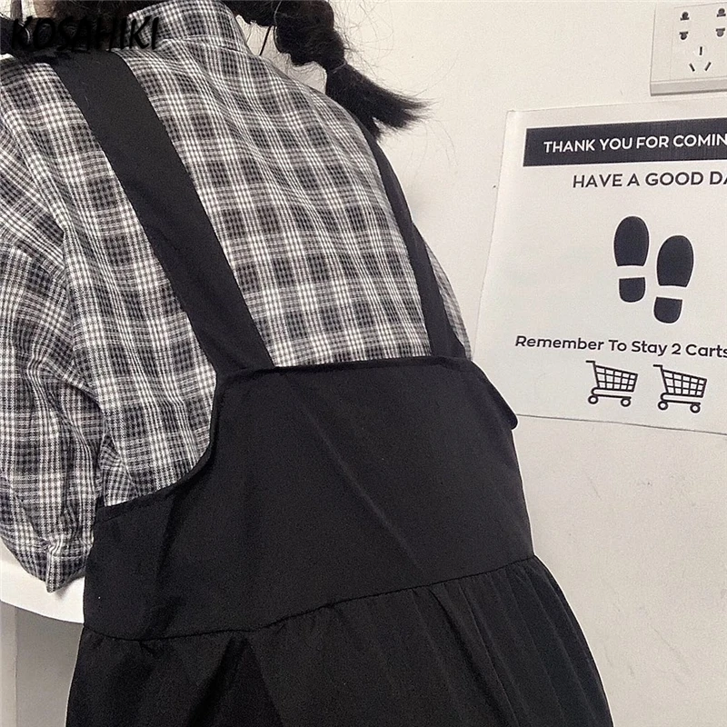 KOSAHIKI High Waist Black Casual Trousers Overalls New Loose Fit Pants Women Fashion Spring Autumn 2021 Harajuku Streetwear
KOSAHIKI High Waist Black Casual Trousers Overalls New Loose Fit Pants Women Fashion Spring Autumn 2021 Harajuku Streetwear