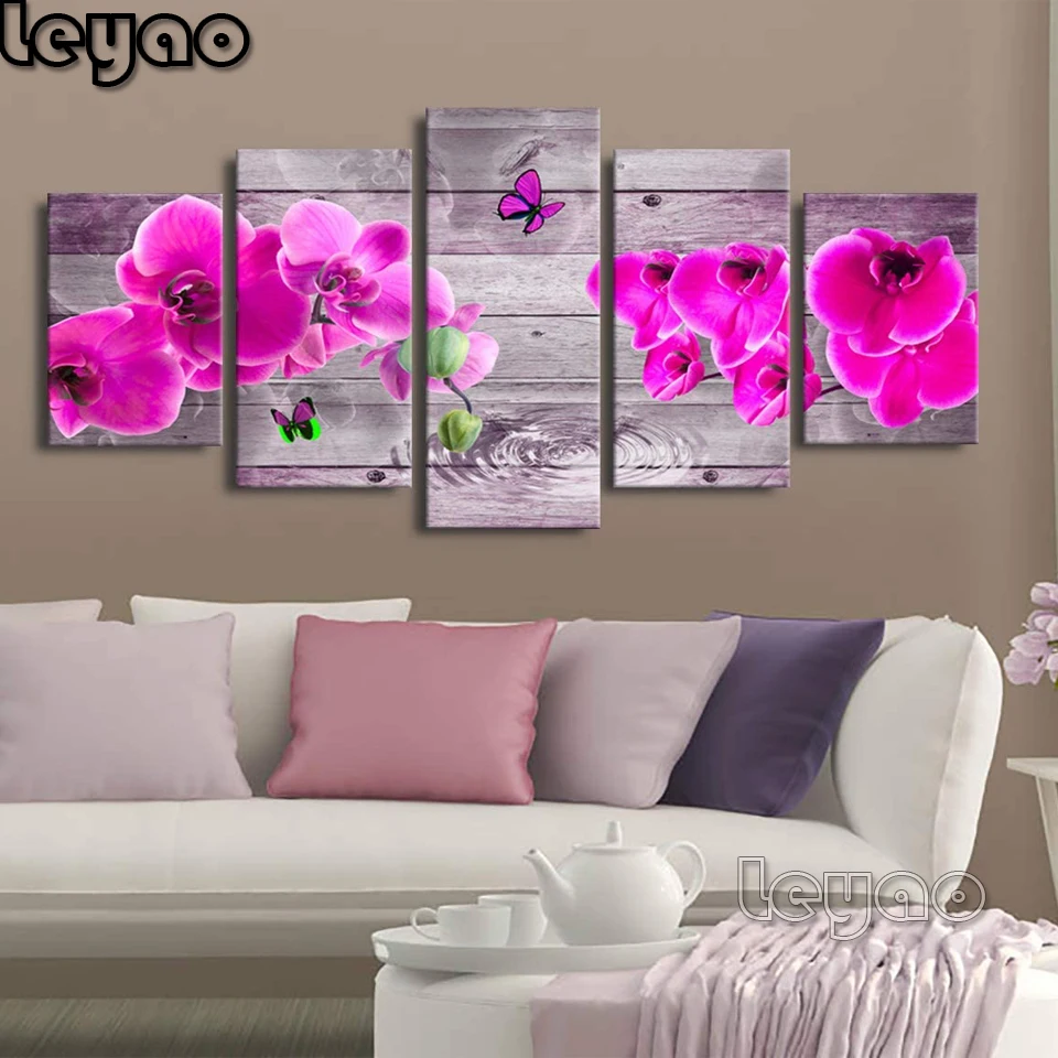 Pink Orchid Diamond Painting Full Square/Round Drill Flower Wall Decoration Multi-Picture Modern 5 Piece Diamond Embroidery Gift
Pink Orchid Diamond Painting Full Square/Round Drill Flower Wall Decoration Multi-Picture Modern 5 Piece Diamond Embroidery Gift