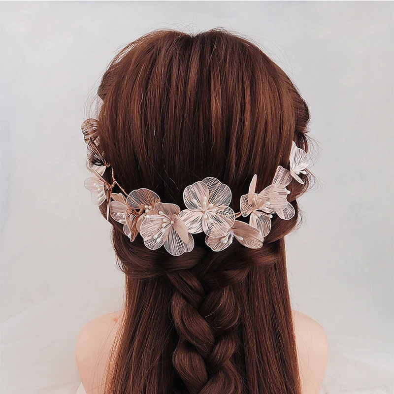 Golden Silk Petals Elegant Handmade Headband Bridal Headdress Dress Plate Hair Accessories Pearl Simple And Generous Headband
Golden Silk Petals Elegant Handmade Headband Bridal Headdress Dress Plate Hair Accessories Pearl Simple And Generous Headband