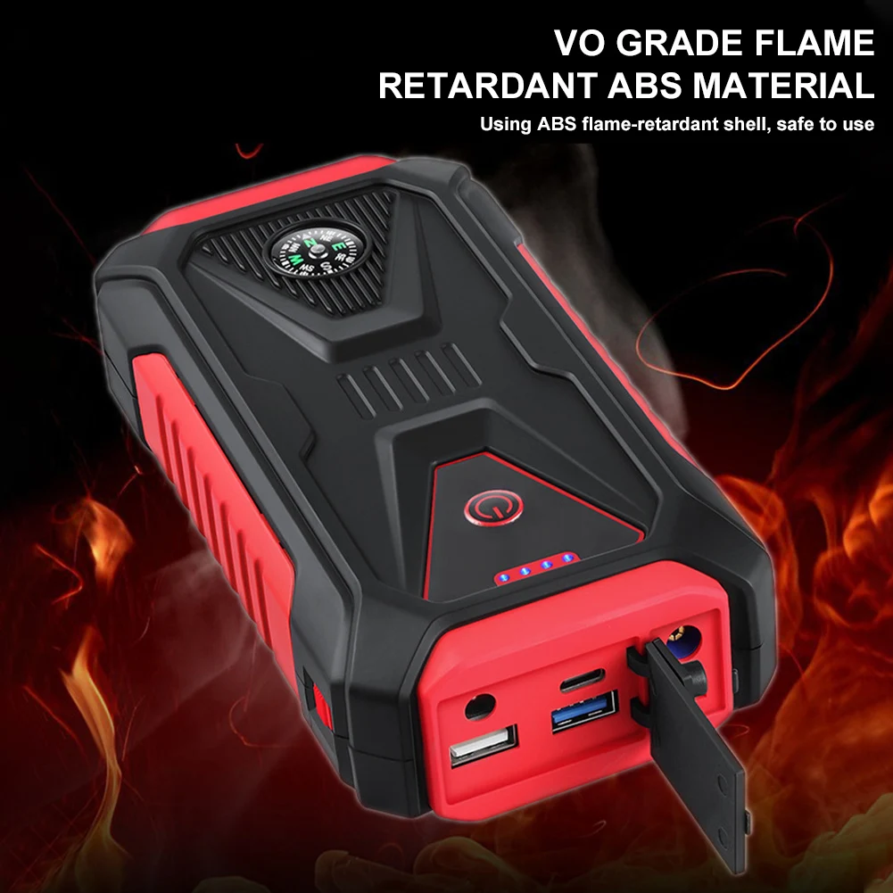 New Starting Power 1000A Peak 12V Car Battery Booster With USB Fast Charging Flashlight Suitable For 6L Gasoline 4.0L Diesel
New Starting Power 1000A Peak 12V Car Battery Booster With USB Fast Charging Flashlight Suitable For 6L Gasoline 4.0L Diesel