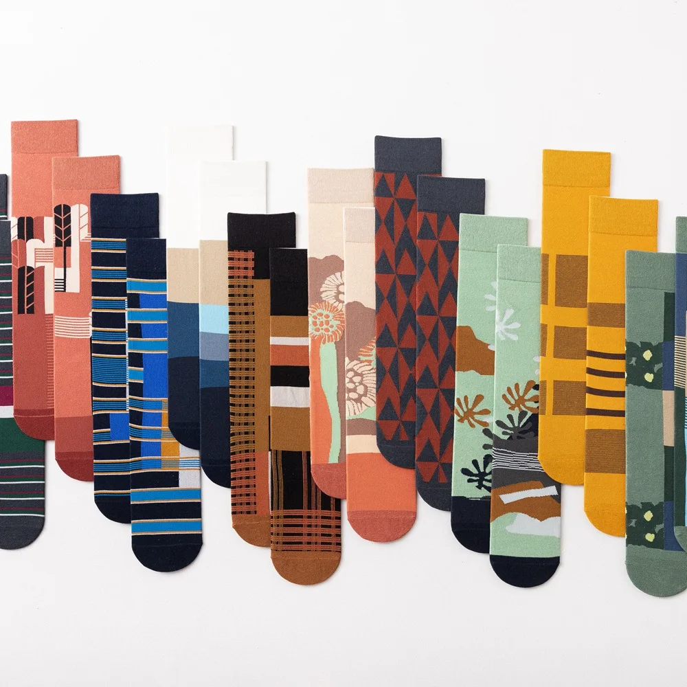 Korean Style Harajuku Cozy Cotton Socks Women Fashion Geometry Street Casual Calf Socks Novelty Creative Autumn Winter Socks
Korean Style Harajuku Cozy Cotton Socks Women Fashion Geometry Street Casual Calf Socks Novelty Creative Autumn Winter Socks
