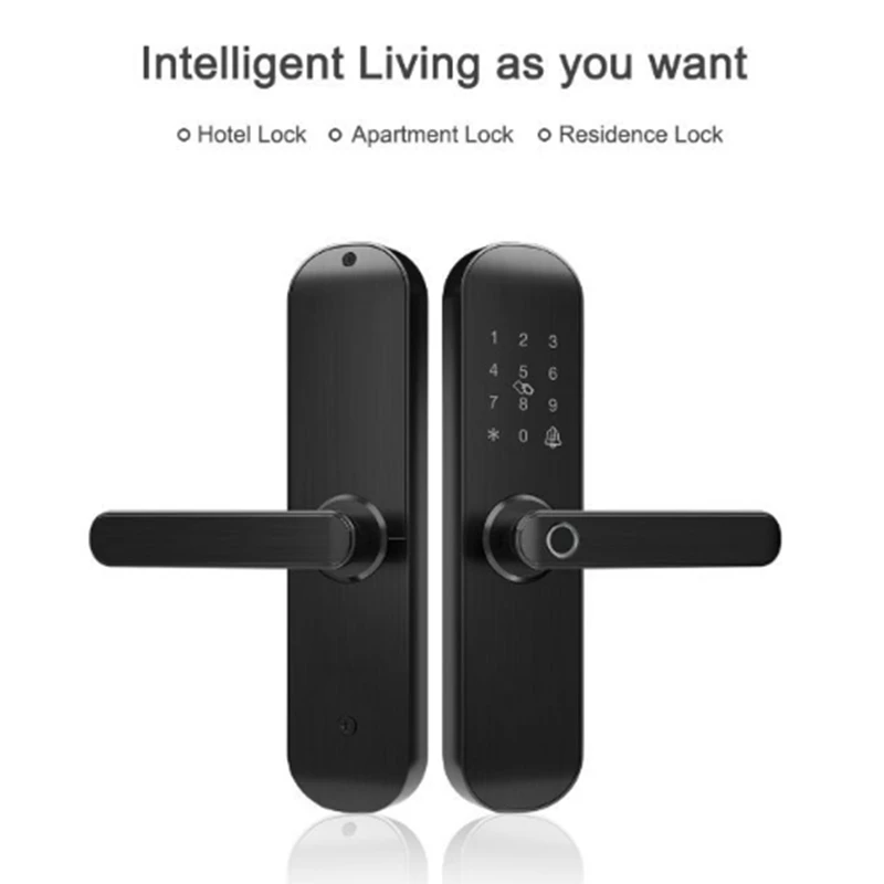 Биометрический замок отпечатков пальцев интеллектуальный Wifi приложение Tuya