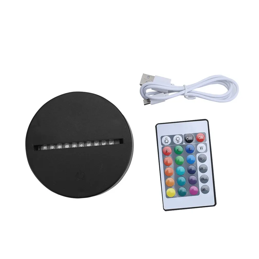 LED Lamp Bases for 3D Illusion Night Light 7 Colors Touch Switch Remote Control Replacement Base for 3D Table Desk Lamps
LED Lamp Bases for 3D Illusion Night Light 7 Colors Touch Switch Remote Control Replacement Base for 3D Table Desk Lamps