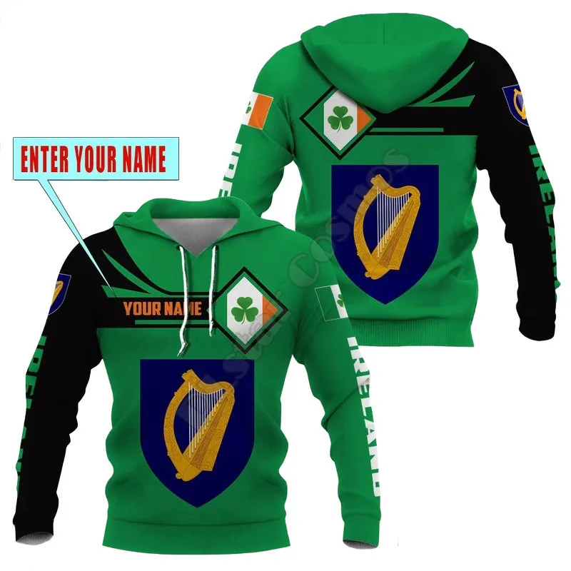 Personalized Ireland Hoodie 3D All Over Printed Hoodies Fashion Pullover Men For Women Sweatshirts Sweater Cosplay Costumes
Personalized Ireland Hoodie 3D All Over Printed Hoodies Fashion Pullover Men For Women Sweatshirts Sweater Cosplay Costumes