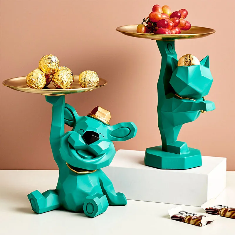 Nordic Geometric Square Dog Tray Fruit Snack Plate Tray Resin Crafts Desktop Ornament Creative Home Decoration Accessories
Nordic Geometric Square Dog Tray Fruit Snack Plate Tray Resin Crafts Desktop Ornament Creative Home Decoration Accessories