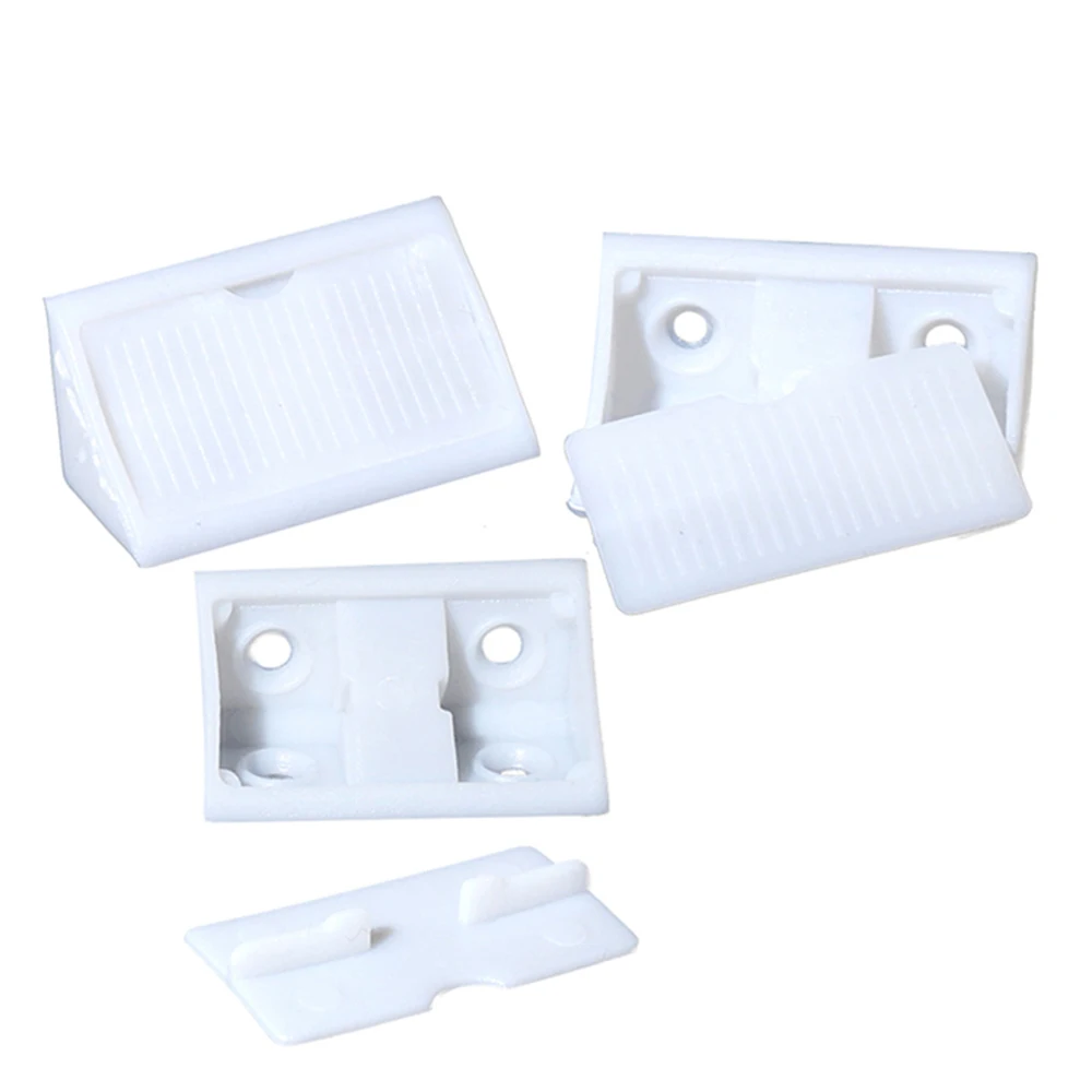 30 50 Pieces 2040 Transparent Thick Plastic Nylon PVC Furniture Cabinet Corner Bracket Board Holder with 2 holes
30 50 Pieces 2040 Transparent Thick Plastic Nylon PVC Furniture Cabinet Corner Bracket Board Holder with 2 holes